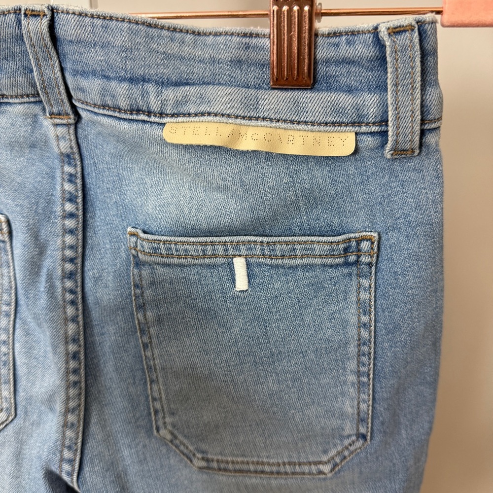 Stella McCartney Patch Pocket Jeans Light Wash Size 25 US 0-2 - Picture 5 of 5